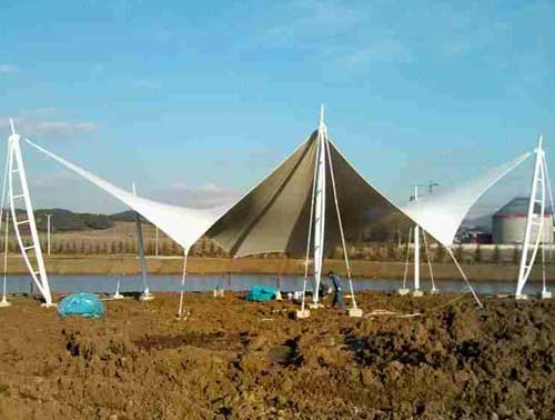 吉林長春膜結構建造在沙地應該如何固定？